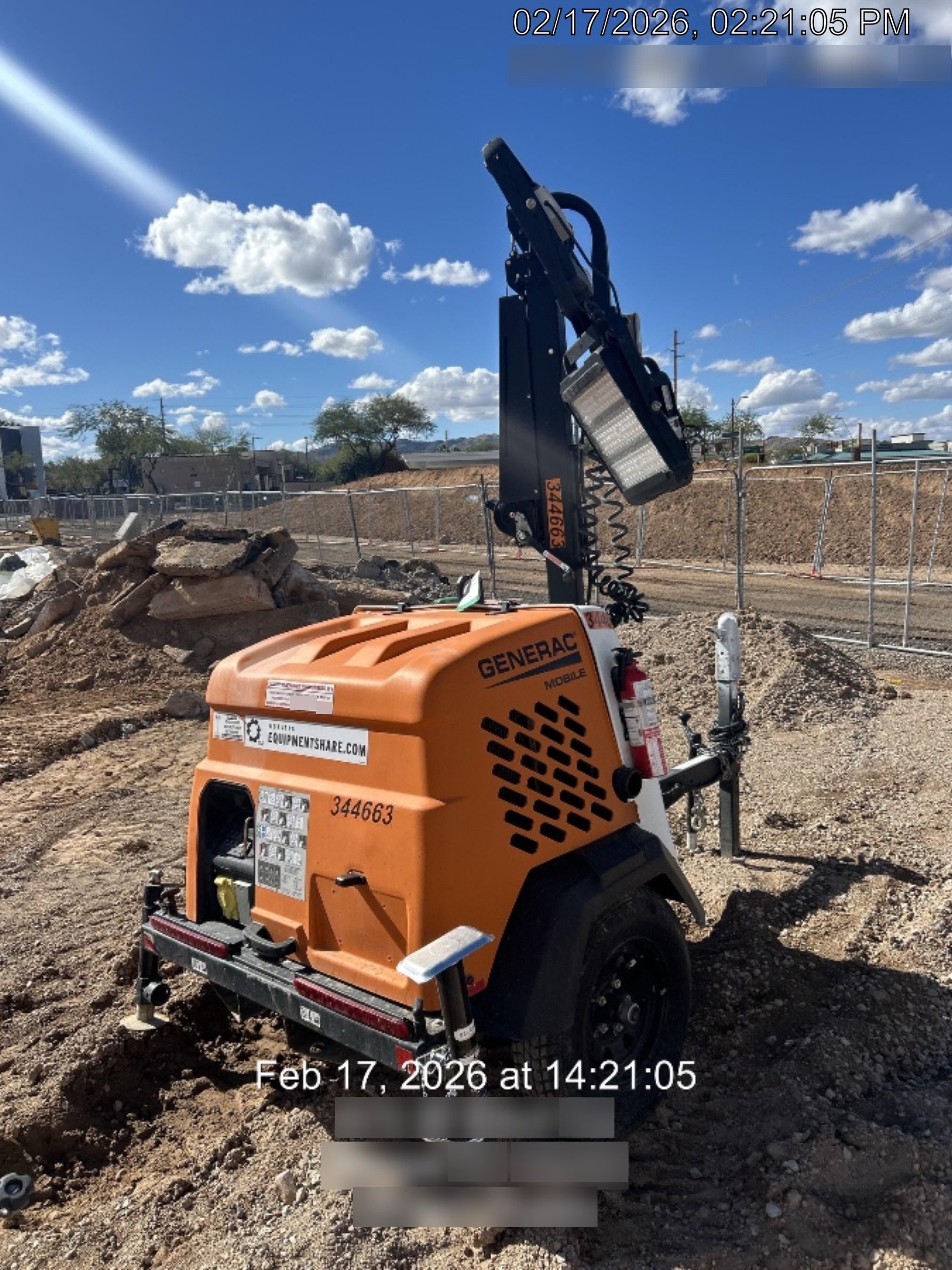 2023 Generac MLT2 Diesel, Flex Switch 120V Input, Powerzone Controller, (4) 320W LED Lights, 4kW Generator, 39.9 Gal Fuel Tank, 2" Ball, T3