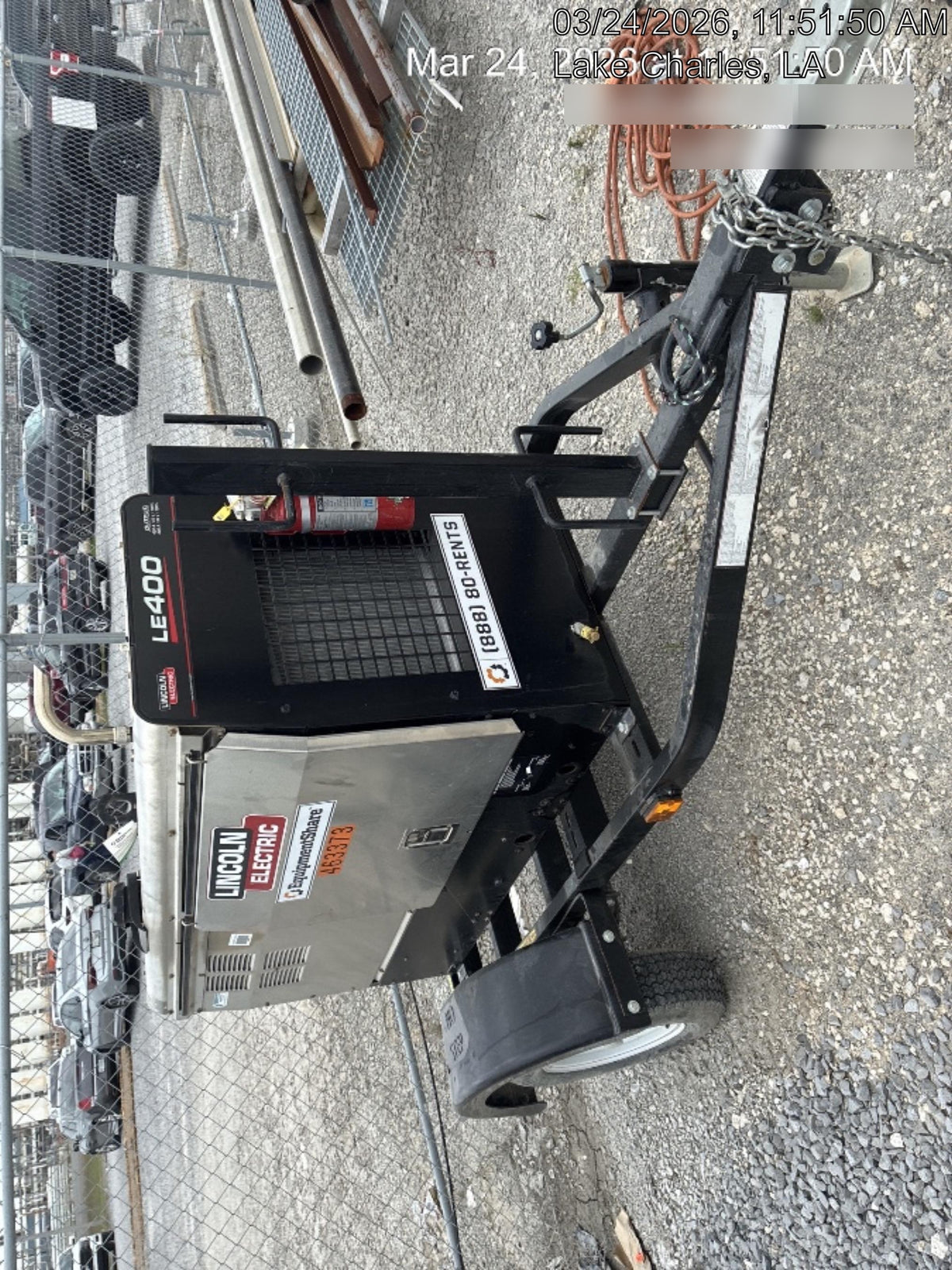 2024 Lincoln Electric LE400 Kubota V1505, Trlr, Cable Rack, Light Kit, ES Decals, T3