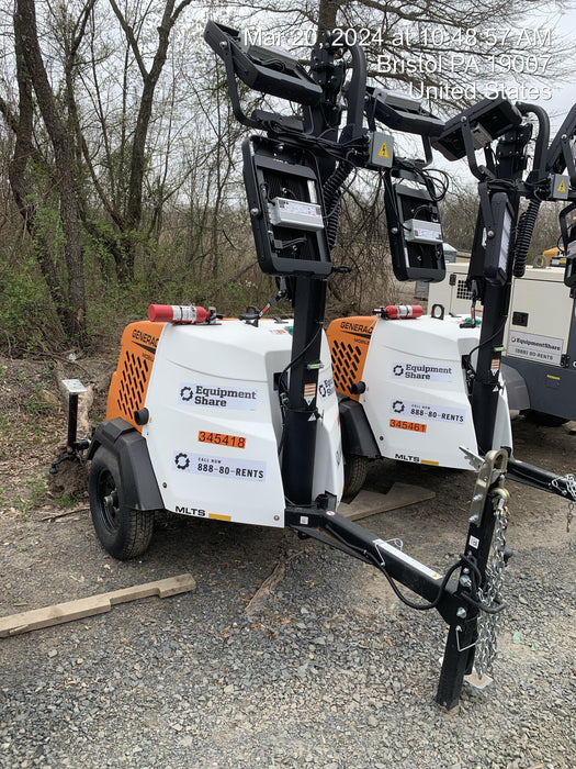 2023 Generac MLT2 Diesel, Flex Switch 120V Input, Powerzone Controller, (4) 320W LED Lights, 4kW Generator, 39.9 Gal Fuel Tank, 2" Ball, T3