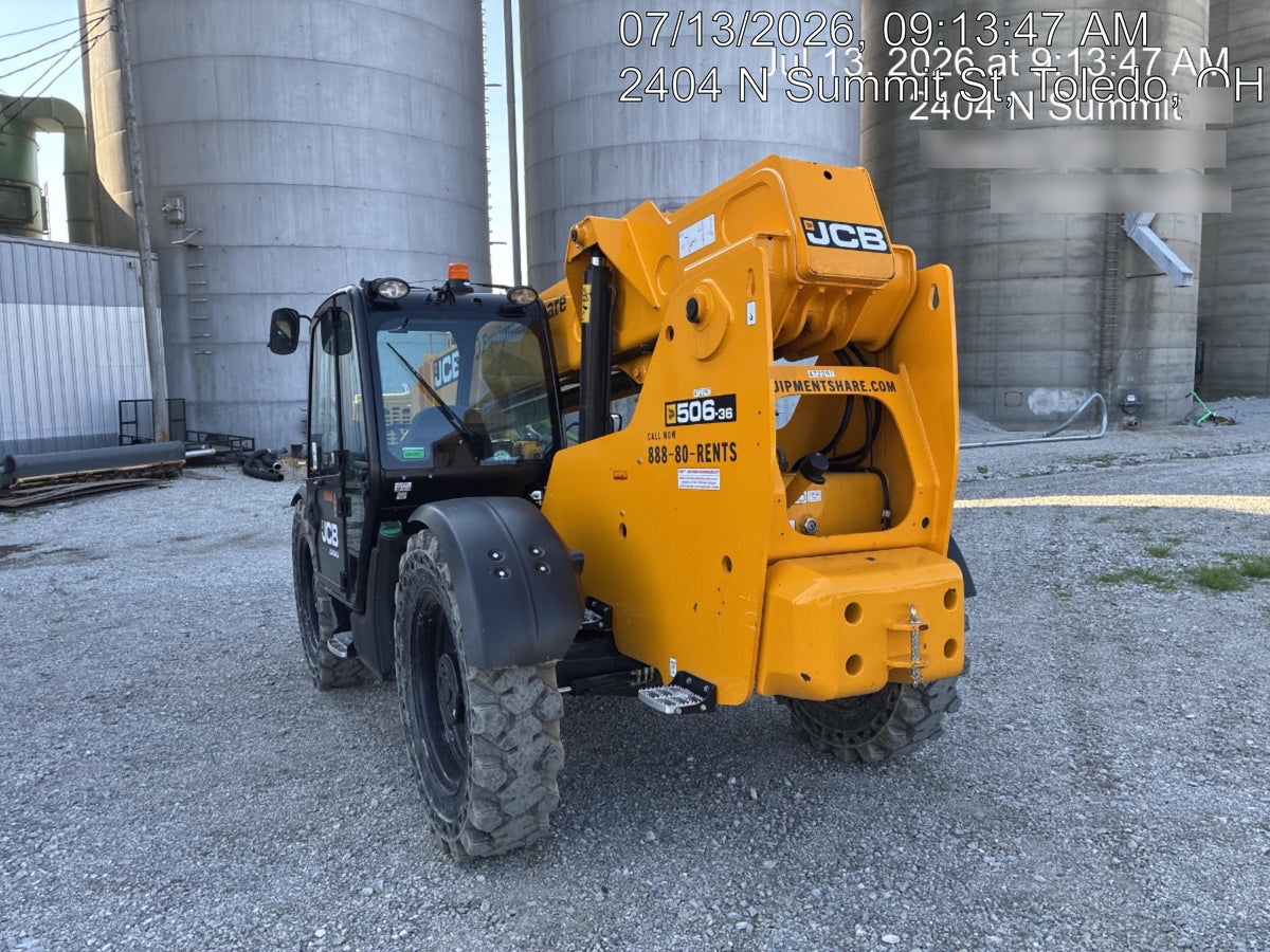2020 JCB 509-42 Cab/Heat/Air, Solid Tires, Work Lights, Beacon, Aux Hydraulics, Back up Alarm, Lifting Eye, ES Decals