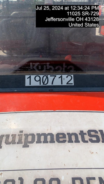 2022 Kubota RTV-X1140W-H Plastic Canopy, Windshield Acrylic Clear, LED Strobe Light, Wire Harness Kit, Back up Alarm