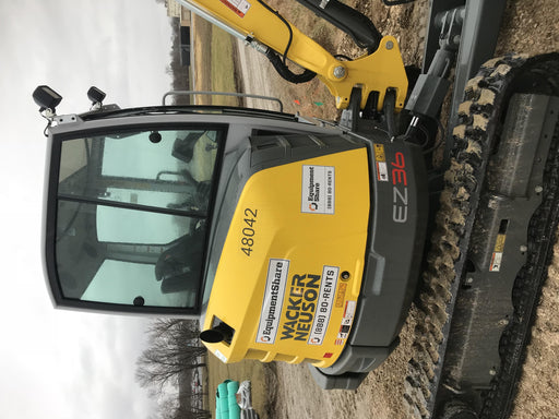 2019 Wacker Neuson EZ36 EZ36-MX, Track, Long, Cab w/QH Coupler, 12"/18"/24" QH HD Buckets