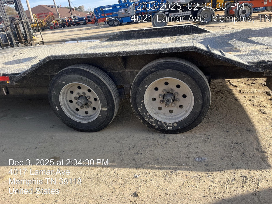 2024 TEXAS PRIDE TRAILERS 21' Lowboy Gravity Tilt Bed 14K Bumper Pull Trailer