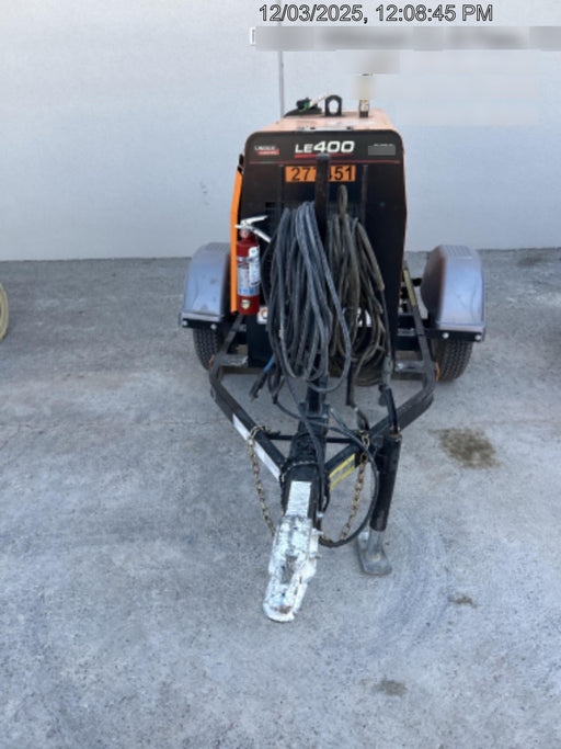 2023 Lincoln Electric LE400 Kubota V1505, Trlr, Cable Rack, Light Kit, ES Decals, T3