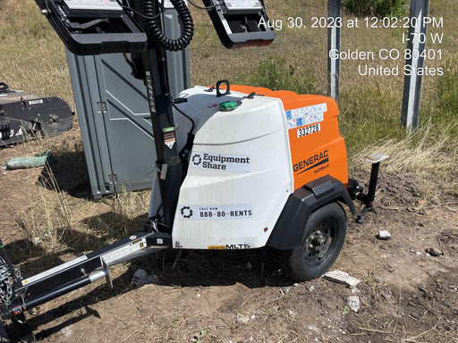 2023 Generac MLT2 Diesel, Flex Switch 120V Input, Powerzone Controller, (4) 320W LED Lights, 4kW Generator, 39.9 Gal Fuel Tank, 2" Ball, T3