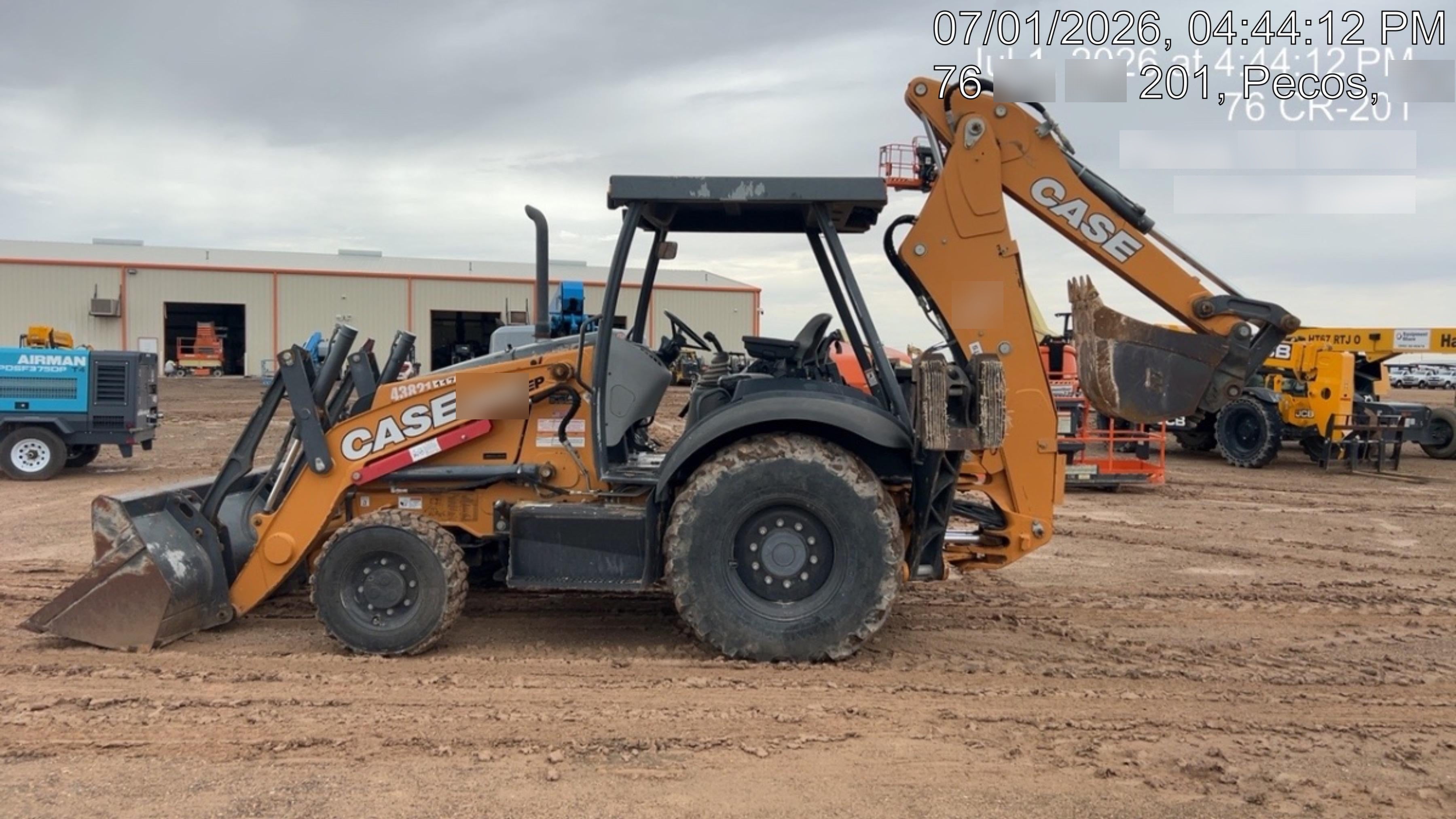 2019 Case 580N EP Canopy, 4WD, GP Front Bucket, Standard Stick, 1 Way Aux Hydraulics, ISO Controls