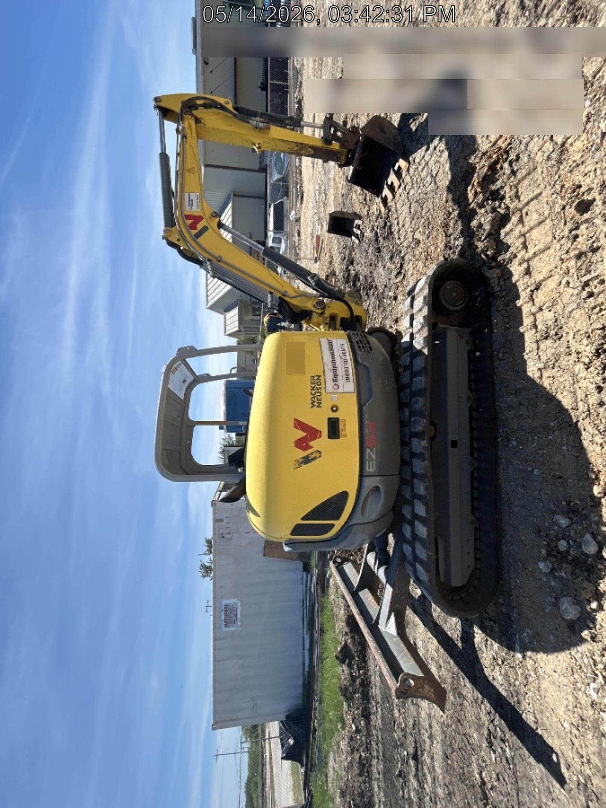2020 Wacker Neuson EZ53 MX,TRK,LGD,CNPY,PC w/QC Coupler, 12"/18"/24" HD Buckets