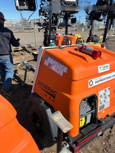 2023 Generac MLT2 Diesel, Flex Switch 120V Input, Powerzone Controller, 
(4) 320W LED Lights, 4kW Generator, 39.9 Gal Fuel Tank, 2" Ball, T3