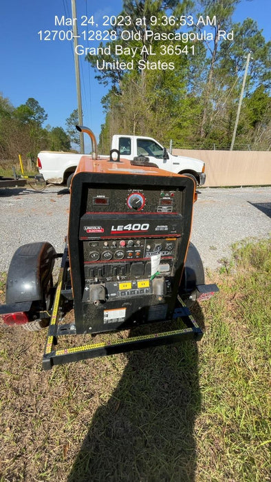 2022 Lincoln Electric LE400 Kubota V1505, Trlr, Cable Rack, Light Kit, ES Decals, T3