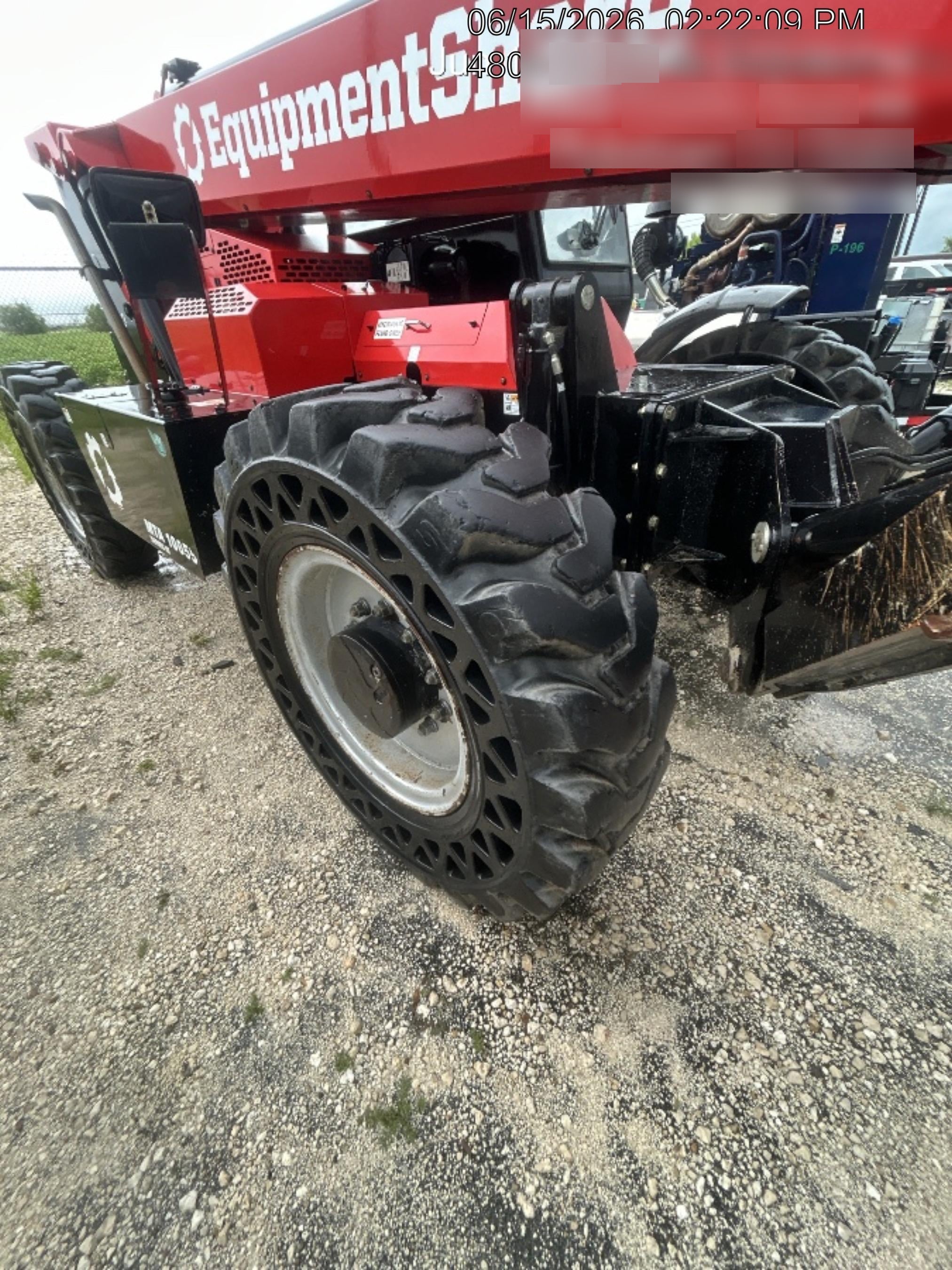 2019 Manitou MTA10055 Cab/Heat/Air, 120 HP, Solid Tires, Work Lights, Lift Hook, Auxiliary Hydraulics 66" Carriage and 60" Forks