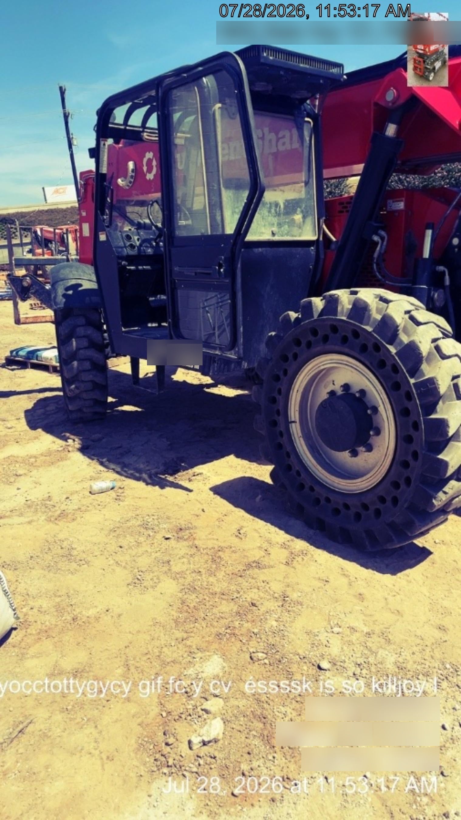 2022 Manitou MTA10055 120Hp Dsl, Cab/Heat/Air, Sld Tires, LED WL, Bcn, L Hook, EST-Kpd