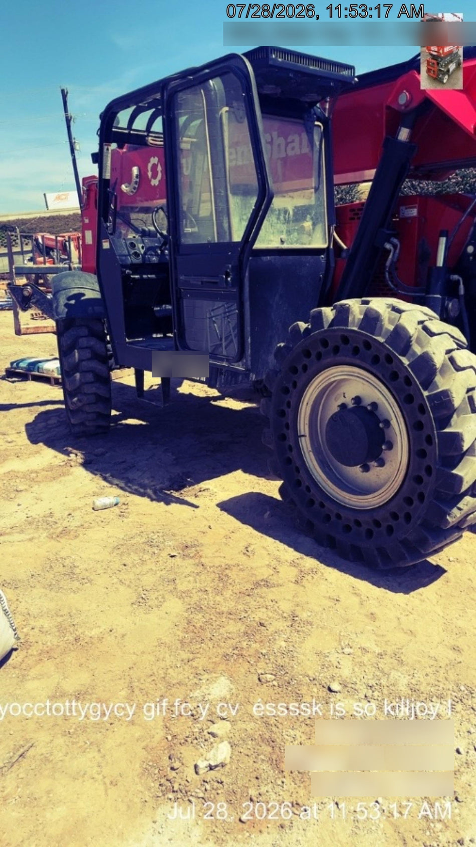 2022 Manitou MTA10055 120Hp Dsl, Cab/Heat/Air, Sld Tires, LED WL, Bcn, L Hook, EST-Kpd