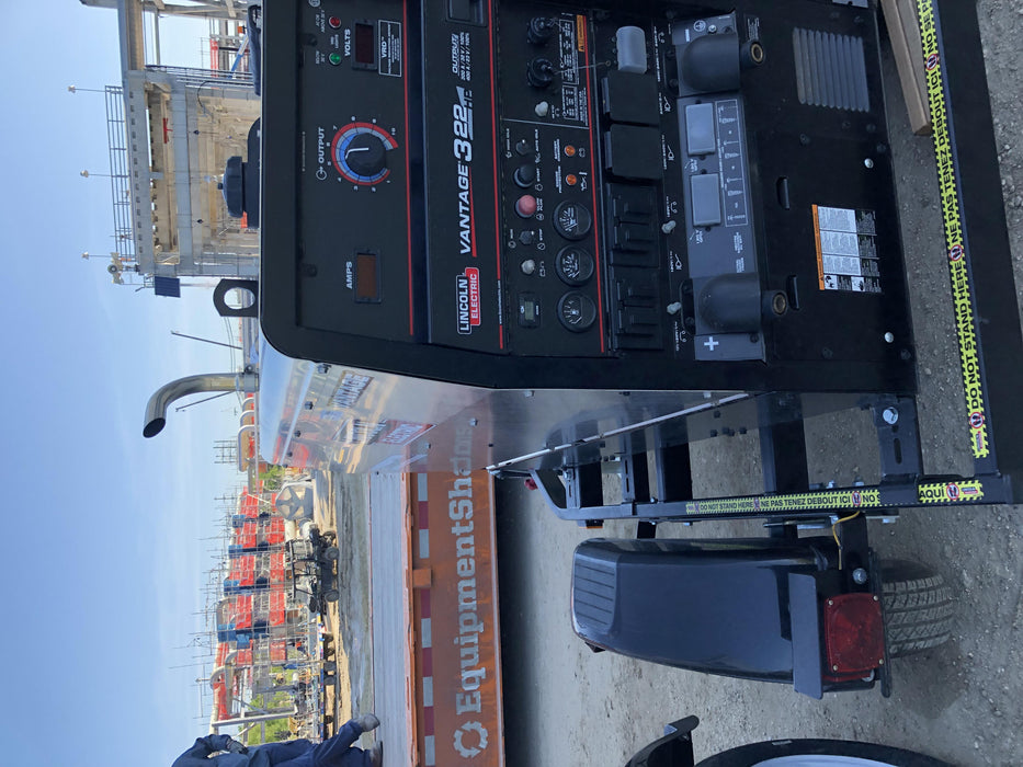2020 Lincoln Electric Vantage 322 Welder Ready-Pak 3, w/ GPS & Decals (includes trailer, cable rack, fender light kit)