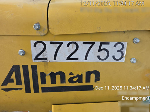 2022 Allmand NLV3GR (4) LED Light Fixture 350W, 23' Vertical Mast, 3kW Prime, Towable, ES Decals, T3