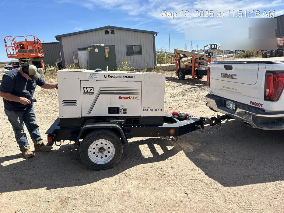 2020 Multiquip DLW400ESA4 400 amp Welder, 14kW, 120/240V, T4F Kubota, Trailer