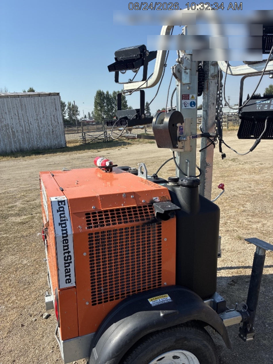 2024 Wanco WLTT-4MM4K Diesel, Deep Sea Controller, Shore Power Plug, Auto Start, (4) 350W LED Floodlights, 4kW Generator, 60 Gal Fuel Tank, 2" Ball, T3