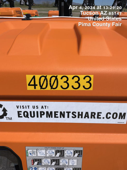 2024 Generac MLT2 Diesel, Flex Switch 120V Input, Powerzone Controller, 
(4) 320W LED Lights, 4kW Generator, 39.9 Gal Fuel Tank, 2" Ball, T3