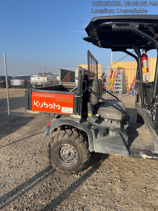 2022 Kubota RTV-X1140W-H Plastic Canopy, Windshield Acrylic Clear, LED Strobe Light, Wire Harness Kit, Back up Alarm