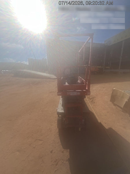 2020 Skyjack SJIII-3219 Solid NM Tires, Half height spring hinged entry gate, Dual Beacons, 800W Inverter