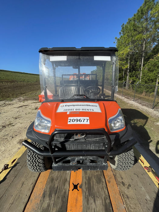 2022 Kubota RTV-X1140W-H Plastic Canopy, Windshield Acrylic Clear, LED Strobe Light, Wire Harness Kit, Back up Alarm