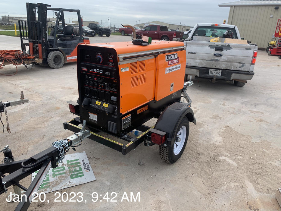 2022 Lincoln Electric LE400 Kubota V1505, Trlr, Cable Rack, Light Kit, ES Decals, T3