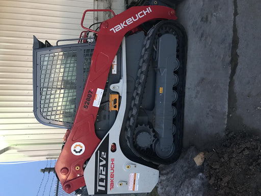 2019 Takeuchi TL12V2C ROPS/FOPS Cab, Heat/AC, Defroster, Rubber Tracks, Back-up Alarm, Front & Rear Working Lights, Auxiliary Hydraulics, Two-Speed Travel, Electronic Monitoring System, Hydraulic Universal Quick Hitch w/80" HD Dirt Bucket with 9 Teeth 24.0 cu.ft. Capacity