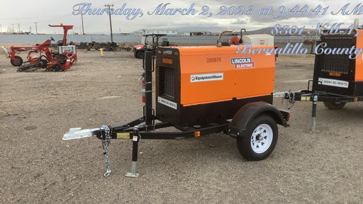 2022 Lincoln Electric LE400 Kubota V1505, Trlr, Cable Rack, Light Kit, ES Decals, T3