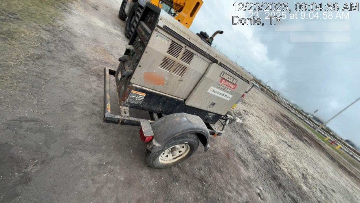 2019 Lincoln Electric Vantage 322 Welder Ready-Pak 3, Two wheel trailer, Fender and Light kit, Cable Rack