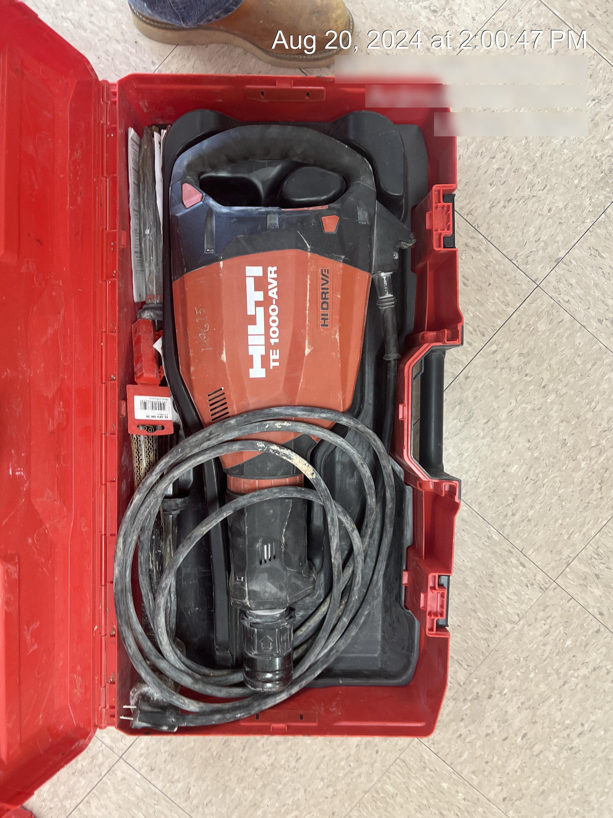2021 HILTI TE 1000-AVR