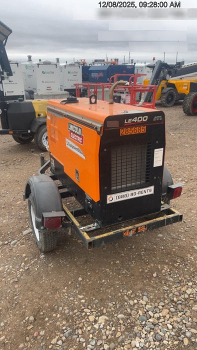 2022 Lincoln Electric LE400 Kubota V1505, Trlr, Cable Rack, Light Kit, ES Decals, T3