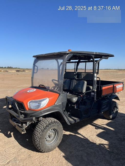2022 Kubota RTV-X1140W-H Plastic Canopy, Windshield Acrylic Clear, LED Strobe Light, Wire Harness Kit, Back up Alarm