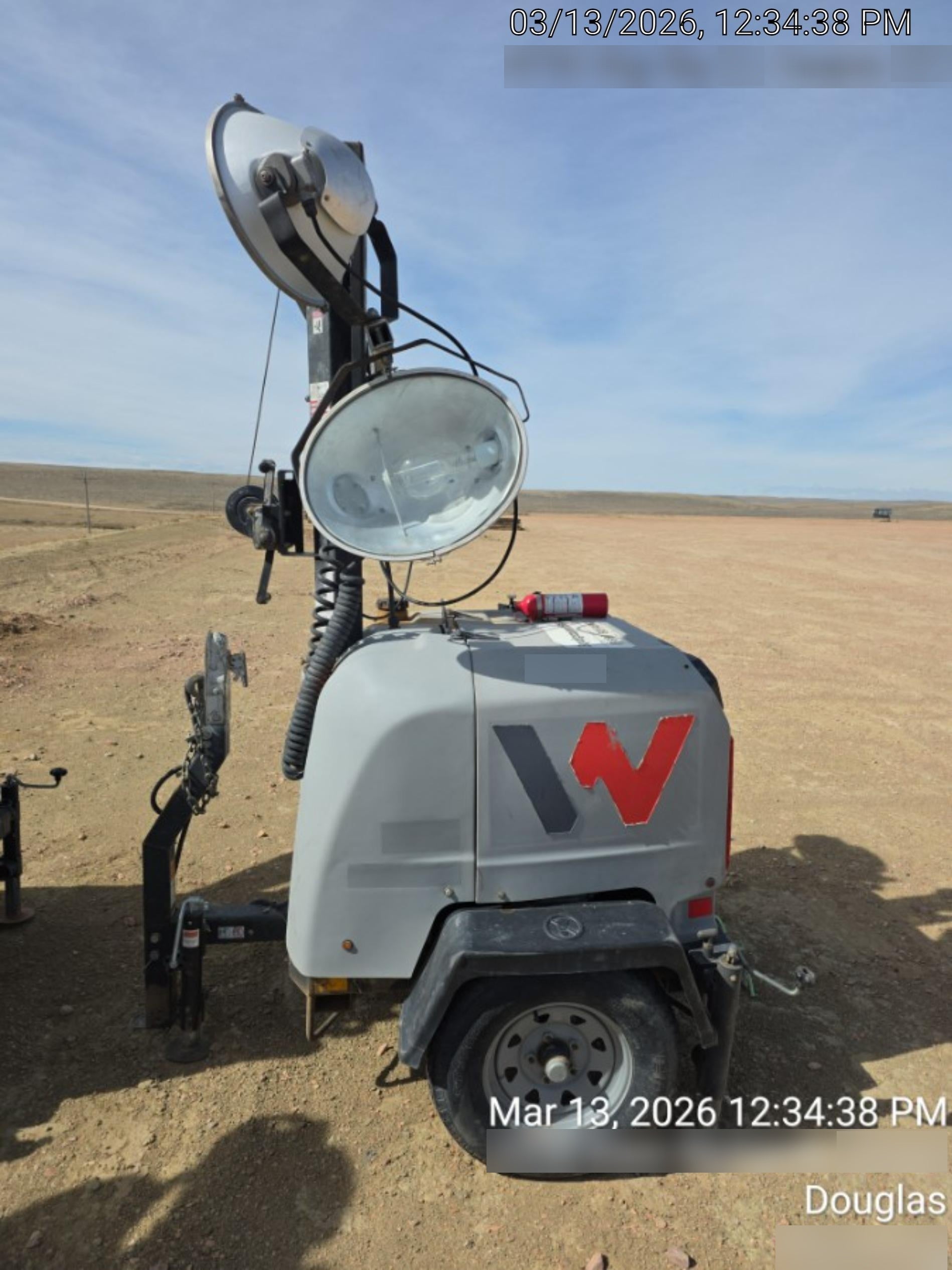 2018 Wacker Neuson LTV6L-MH Wacker Neuson LTV6L Mobile Light Tower w/Fuel Level Sensor Installed