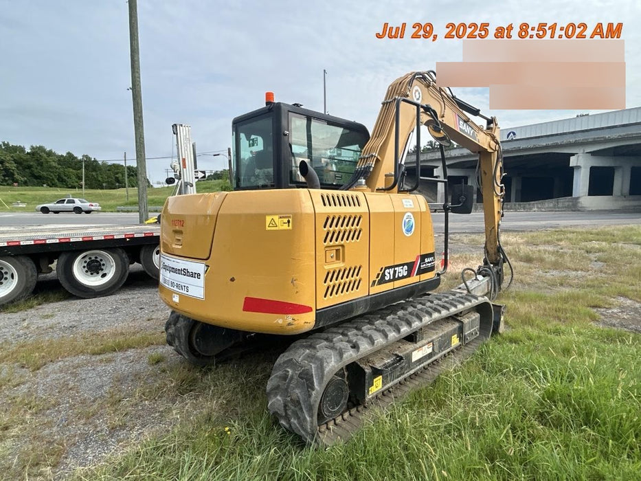 2020 Sany SY75C Rubber Hydraulic Excavator