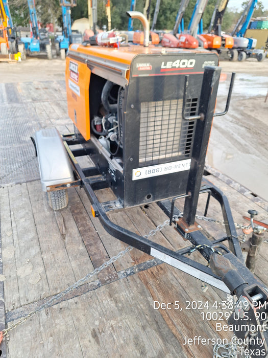 2022 Lincoln Electric LE400 Kubota V1505, Trlr, Cable Rack, Light Kit, ES Decals, T3