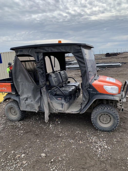 2020 Kubota RTV-X1140W-H Plastic Canopy, Windshield Acrylic Clear, LED Strobe Light, Wire Harness Kit, Back up Alarm