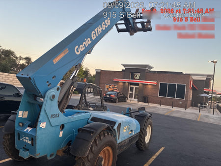2018 Genie GTH-636 Genie GTH-636 w/Open ROPS, FF Tires, Work Light/Beacon, 48" Carriage and Forks