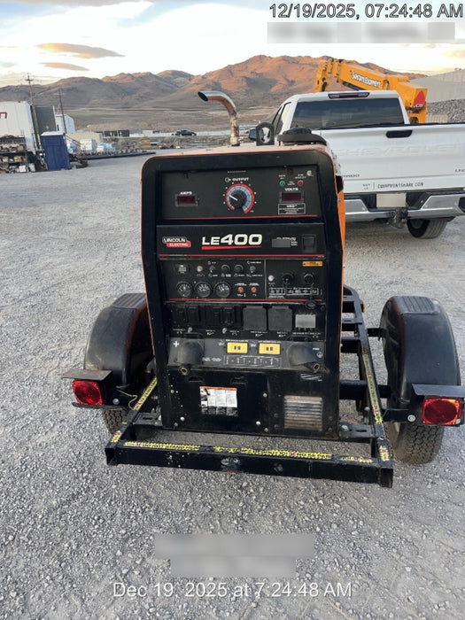 2022 Lincoln Electric LE400 Kubota V1505, Trlr, Cable Rack, Light Kit, ES Decals, T3