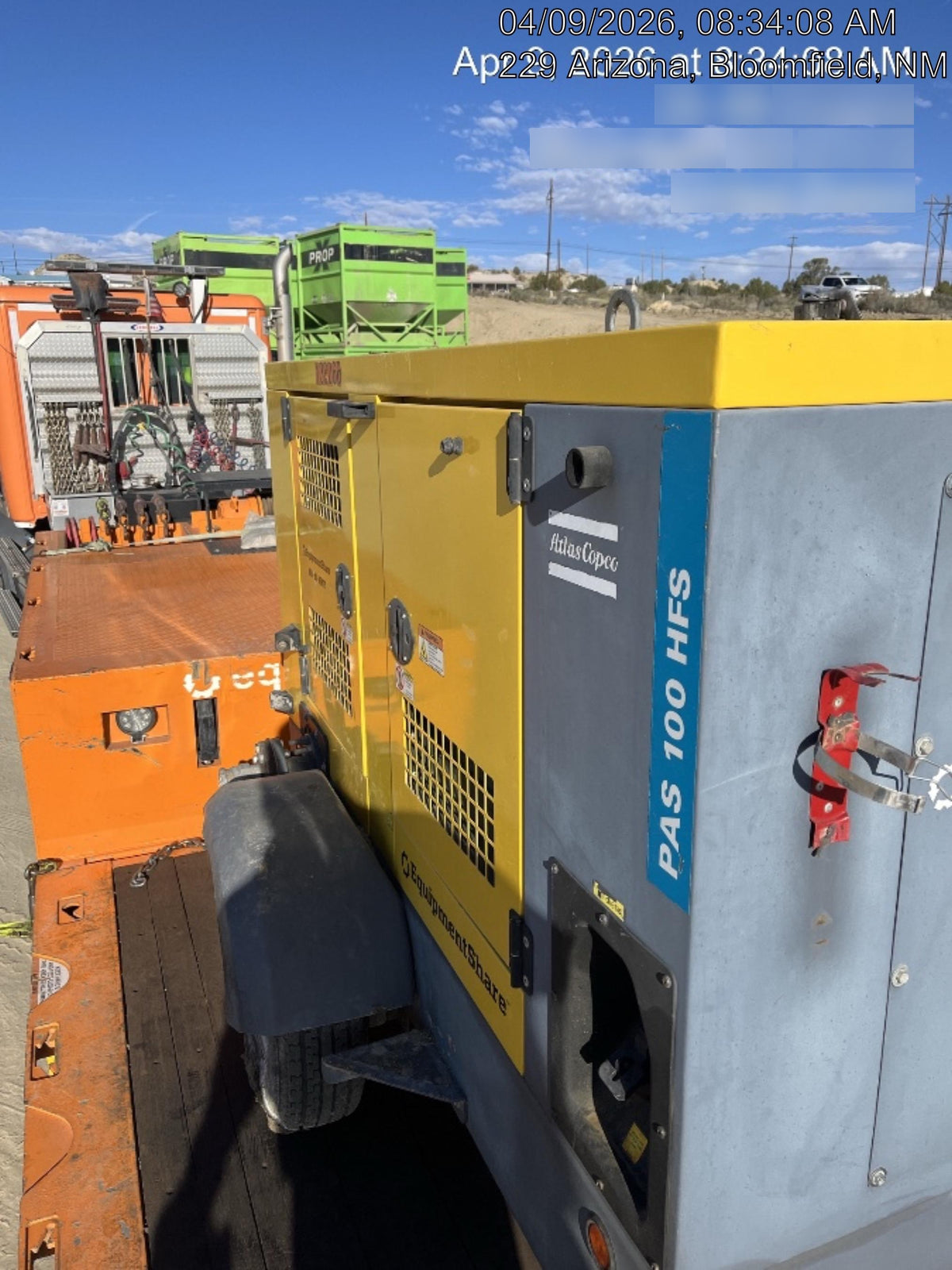 2021 ATLAS COPCO PAS 100 HF CS Enclosed