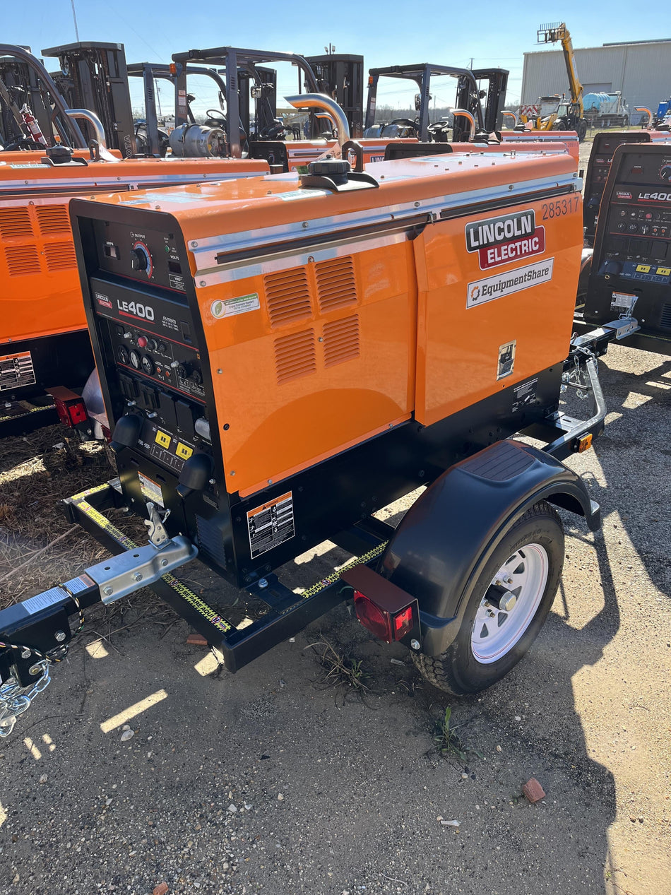 2022 Lincoln Electric LE400 Kubota V1505, Trlr, Cable Rack, Light Kit, ES Decals, T3