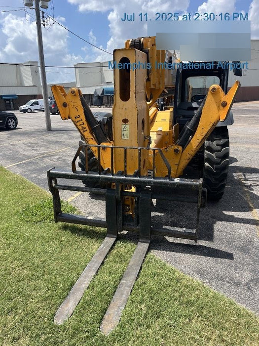 2019 JCB 510-56 Open ROPS, 74 HP, Solid Tires, Worklights, Beacon, Aux Hydraulics, Lifting Eye w/60" Carriage/60" Forks