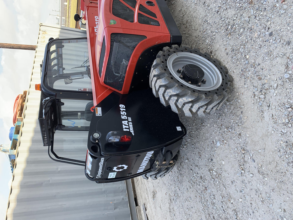 2020 Manitou MTA5519 Cab/Heat/Air, Solid Tires, Work Lights, Beacon, Aux Hydraulics, Back up Alarm, Mirrors, ES Keypad