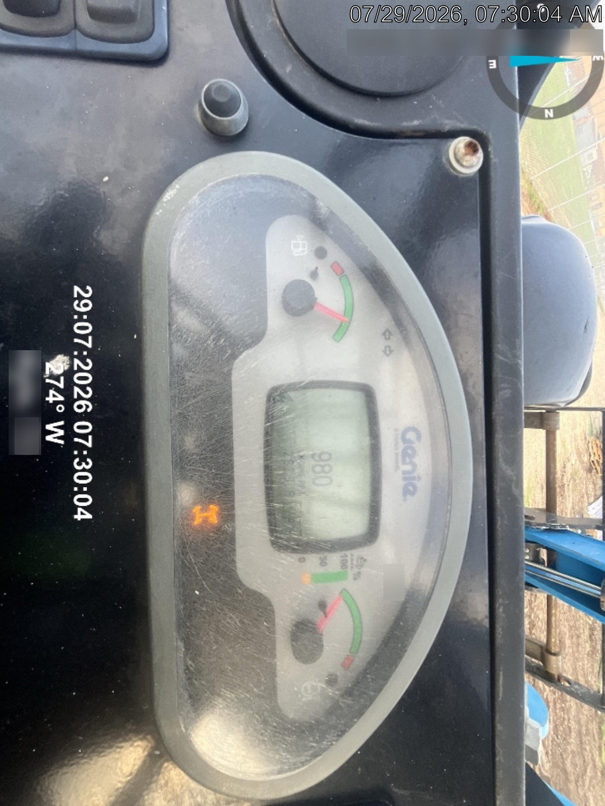 2018 Genie GTH-636 Genie GTH-636 w/Open ROPS, Solid Tires, Work Light/Beacon, 48" Carriage and Forks