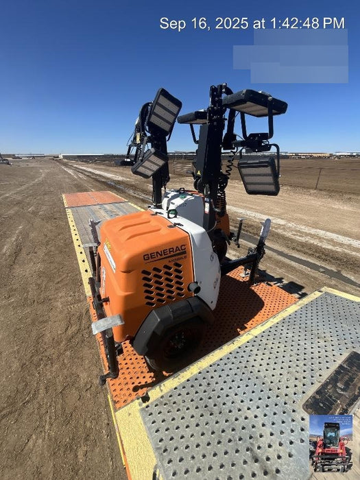 2024 Generac MLT2 Diesel, Flex Switch 120V Input, Powerzone Controller, 
(4) 320W LED Lights, 4kW Generator, 39.9 Gal Fuel Tank, 2" Ball, T3