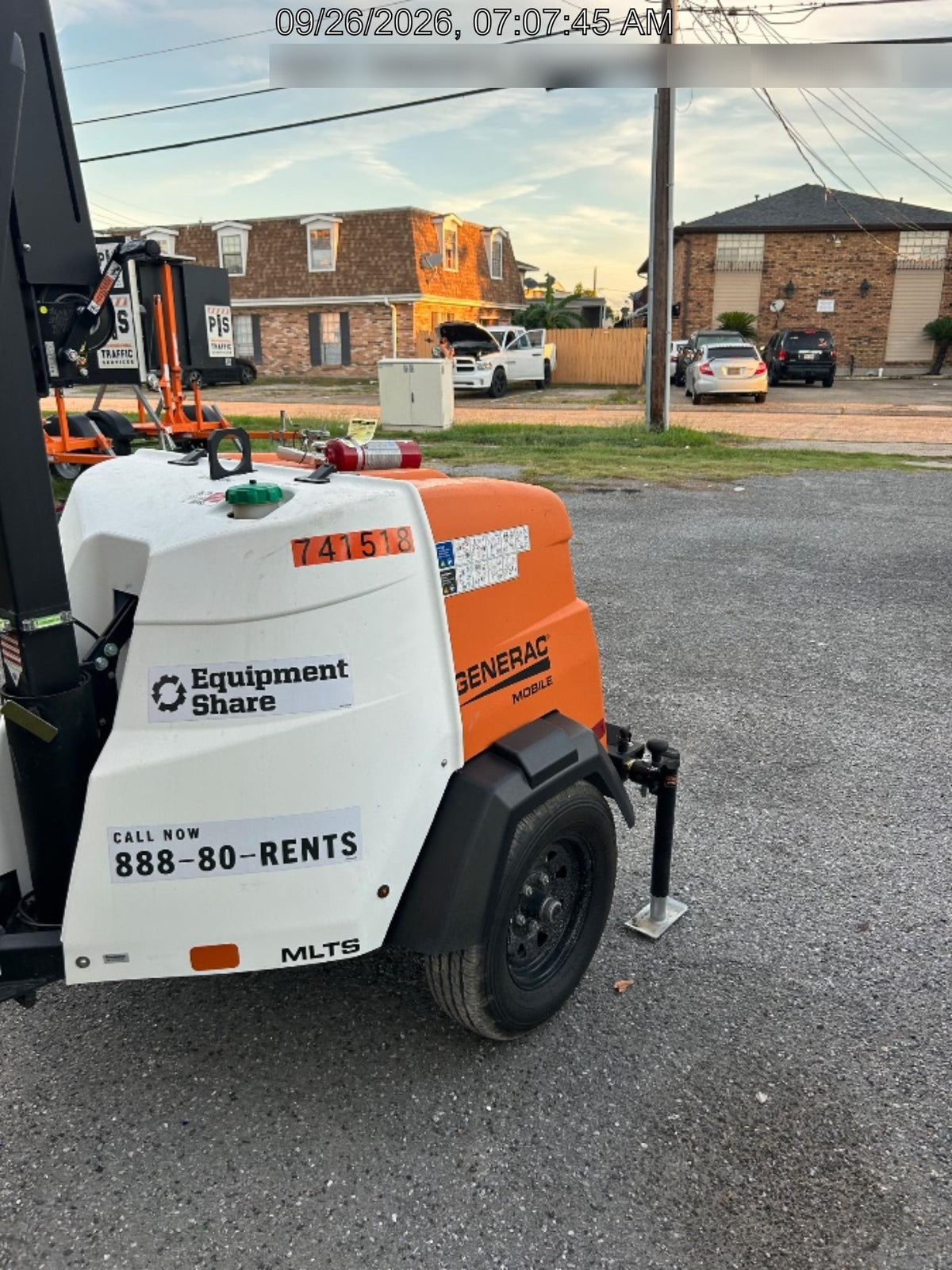 2023 Generac MLT2 Diesel, Flex Switch 120V Input, Powerzone Controller, 
(4) 320W LED Lights, 4kW Generator, 39.9 Gal Fuel Tank, 2" Ball, T3