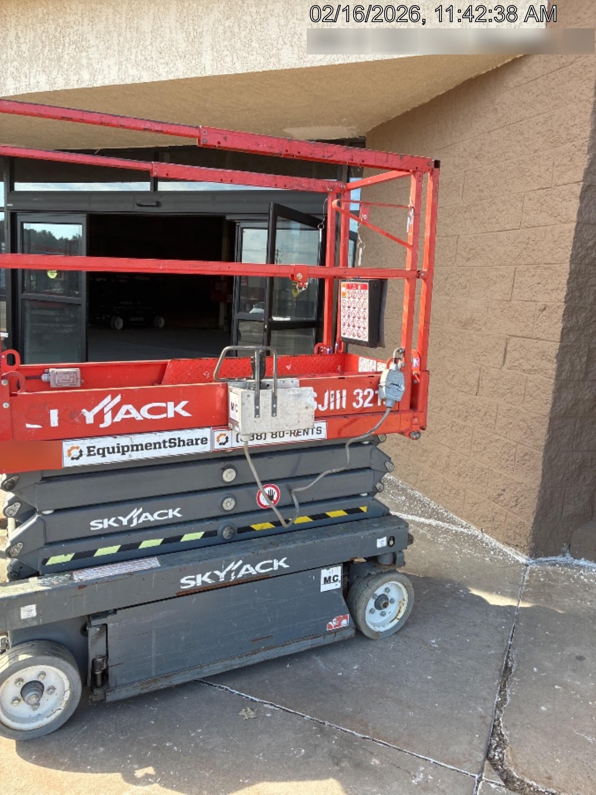 2017 Skyjack SJIII-3219 Standard Rental Specs