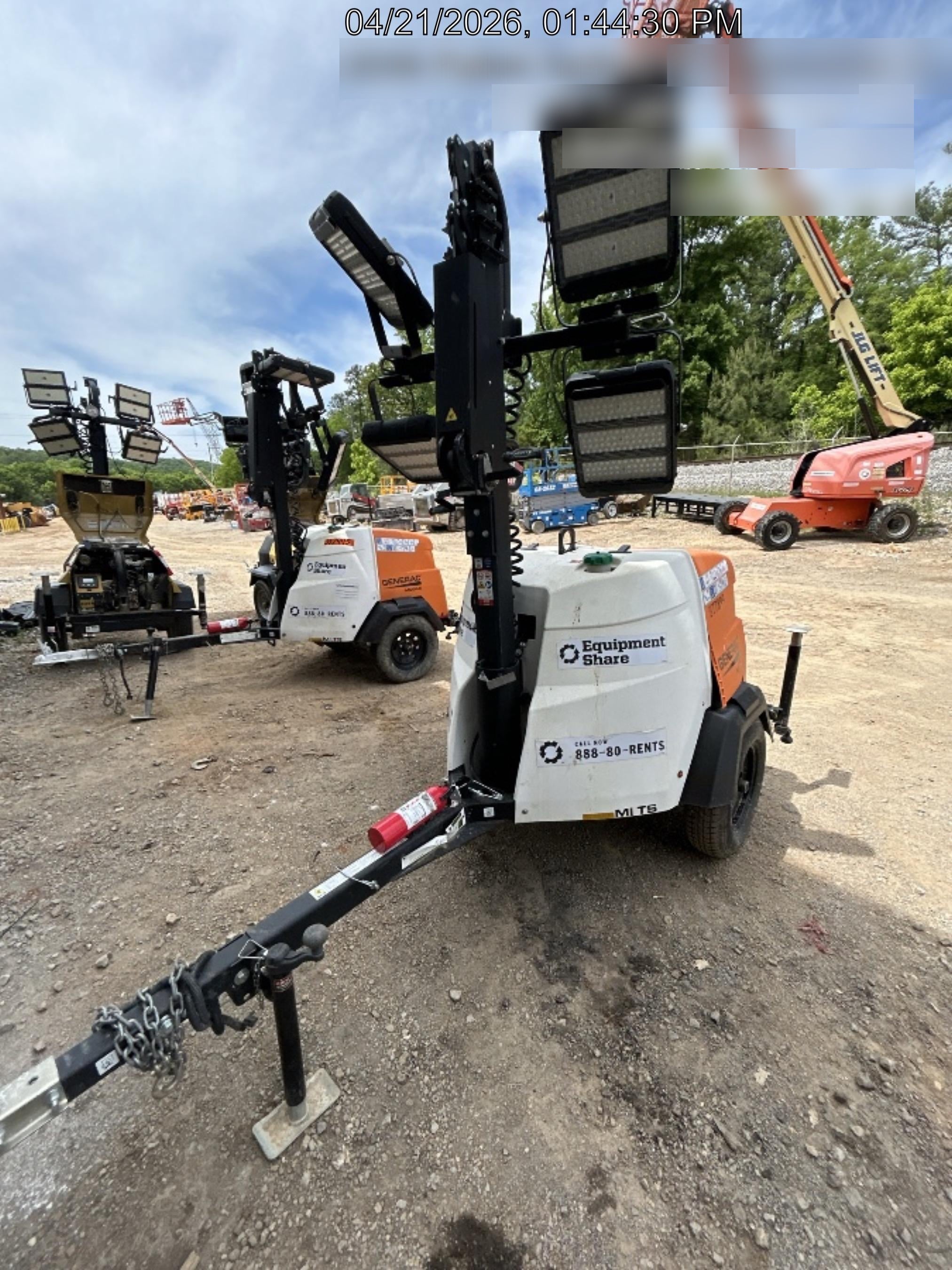 2023 Generac MLT2 Diesel, Flex Switch 120V Input, Powerzone Controller, 
(4) 320W LED Lights, 4kW Generator, 39.9 Gal Fuel Tank, 2" Ball, T3