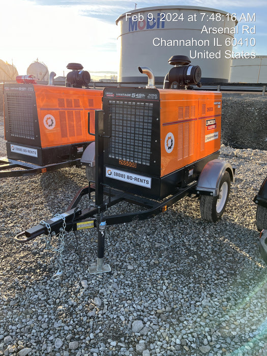 2022 Lincoln Electric Vantage 549X Crosslink Technology, Trailer Mounted, ES Decals, T3