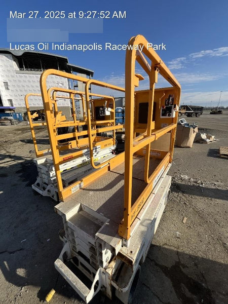 Custom Equipment HB-1430 <ul>
 <li>Hy-Brid Scissor Lift</li>
  <li>Platform capacity up to 670 lbs.</li>
  <li>Working height up to 20 ft</li>
  <li>Weighs under 1,700 lbs.</li>
  <li>Non-marking wheels </li>
</ul>