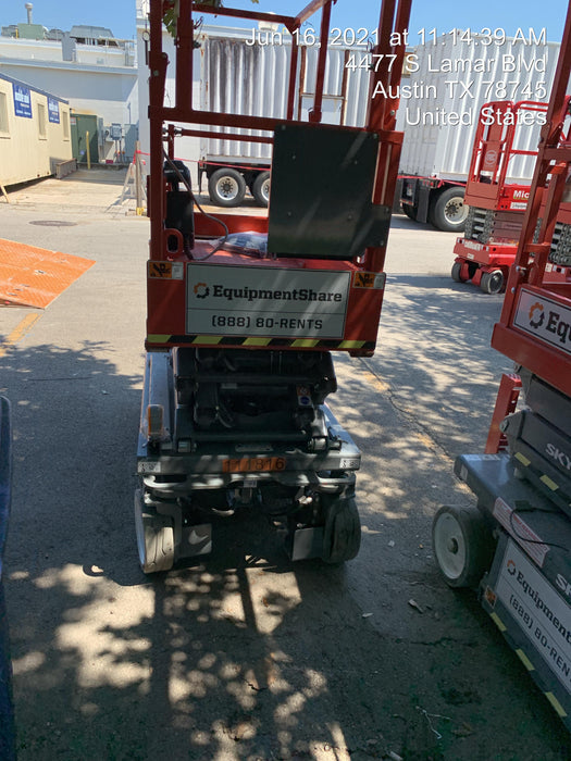 2020 Skyjack SJIII-3219 Solid NM Tires, Half height spring hinged entry gate, Dual Beacons, 800W Inverter