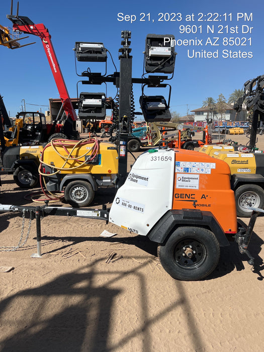 2023 Generac MLT2 Diesel, Flex Switch 120V Input, Powerzone Controller, (4) 320W LED Lights, 4kW Generator, 39.9 Gal Fuel Tank, 2" Ball, T3